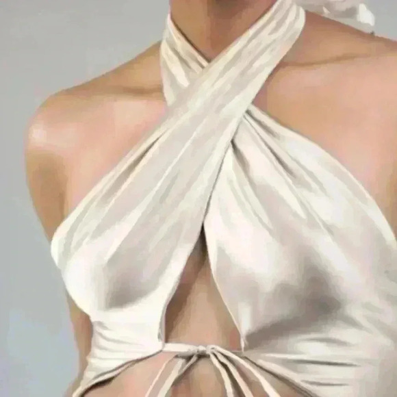 Satin halter top women size medium - Picture 1 of 5